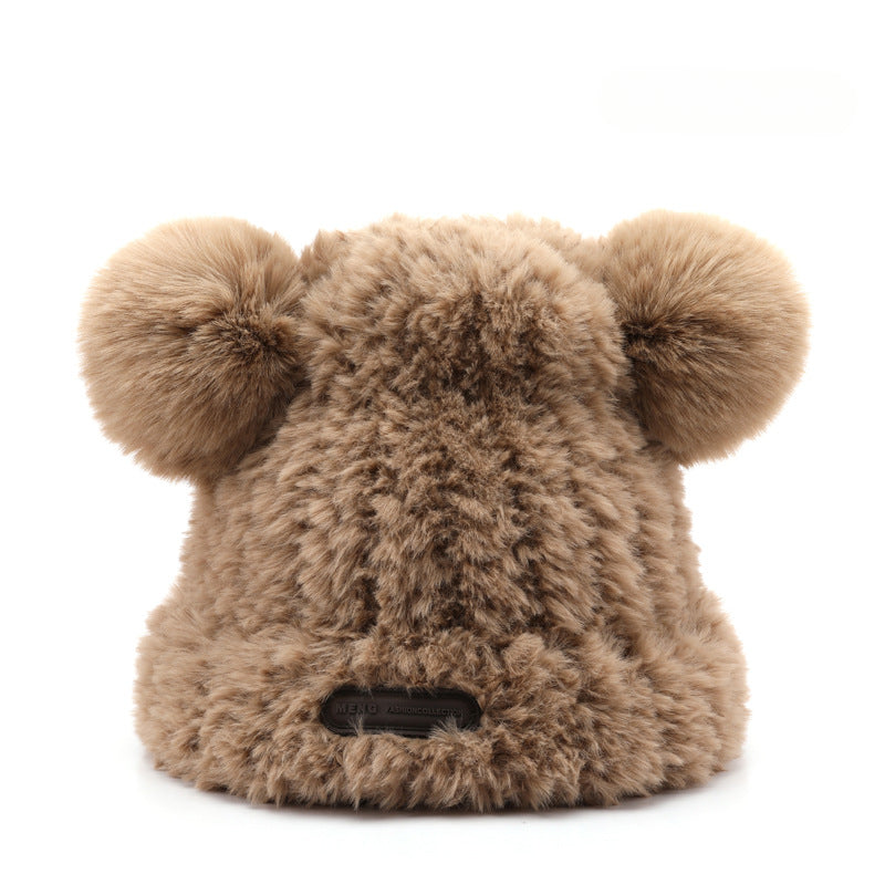 Wholesale Warm Autumn and Winter Wool Ball Wool Hats, Cold Resistant Ear Protection Knitted Hats