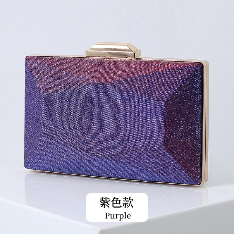 Wholesale 3D Geometry Versatile Gradient Color Silk Simple Handbag