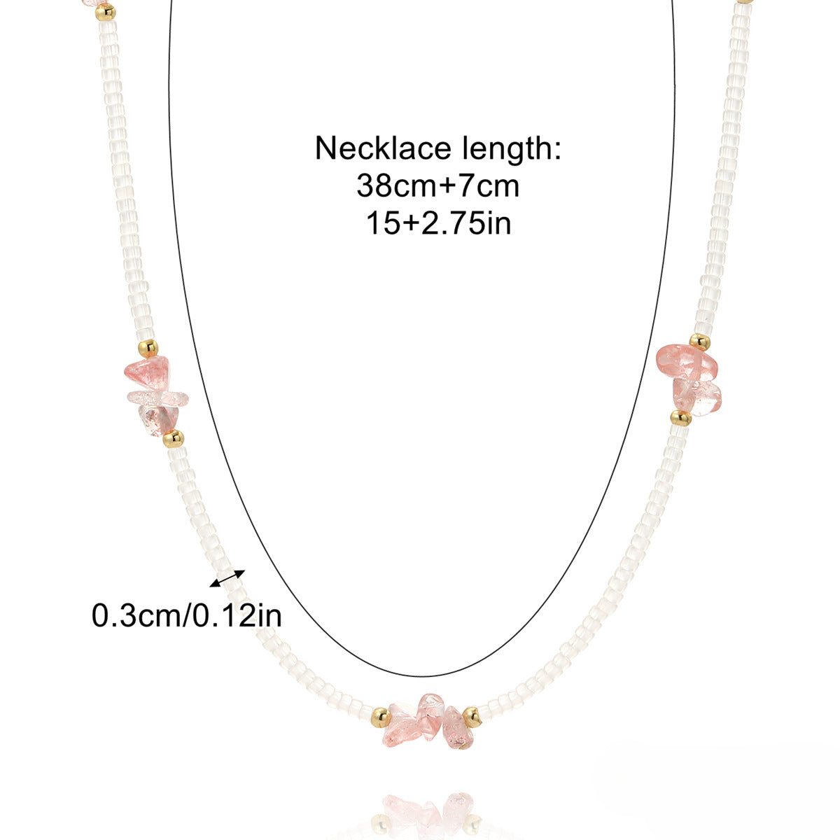 Wholesale Colored Beaded Alloy Necklaces