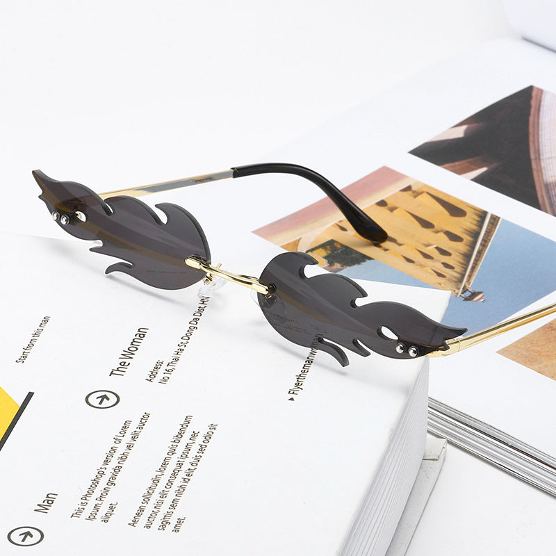 Wholesale Flame Dazzling Color Fireworks Sunglasses