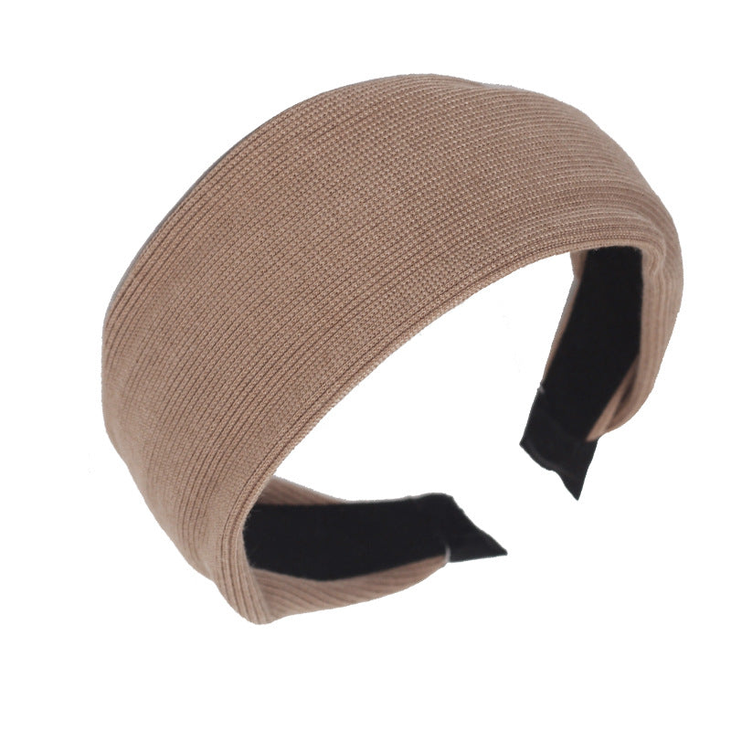 Wholesale Simple Retro Fabric Wide Edge Hair Bands