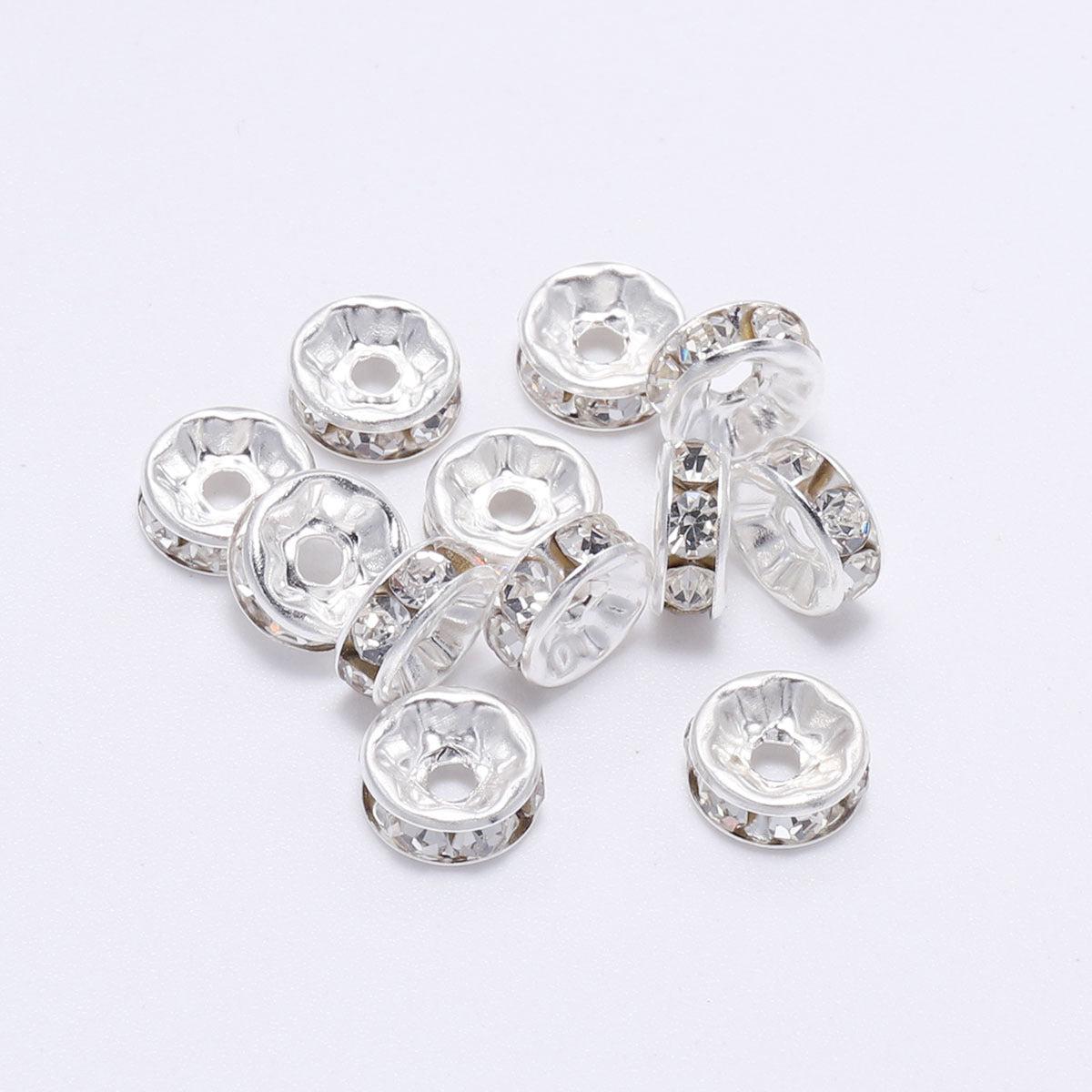 Wholesale 50pcs/pack Round Rhinestone Beads
