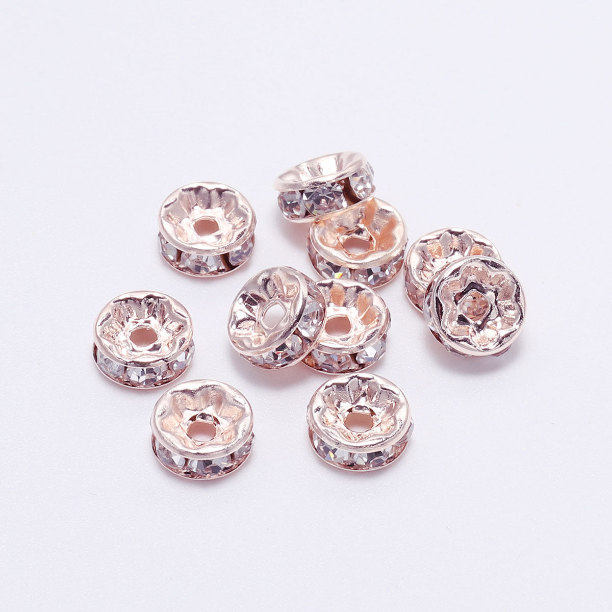Wholesale 50pcs/pack Round Rhinestone Beads