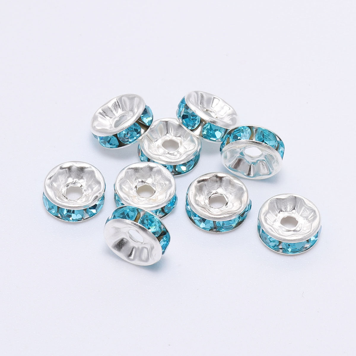 Wholesale 50pcs/pack Round Rhinestone Beads