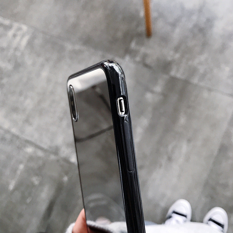 Wholesale Solid Color Imitation Glass Makeup Mirror Acrylic Phone Case