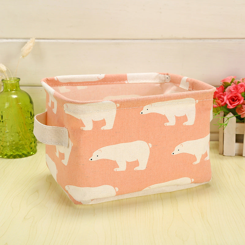 Wholesale Cotton and Linen Foldable Waterproof Portable Storage Box