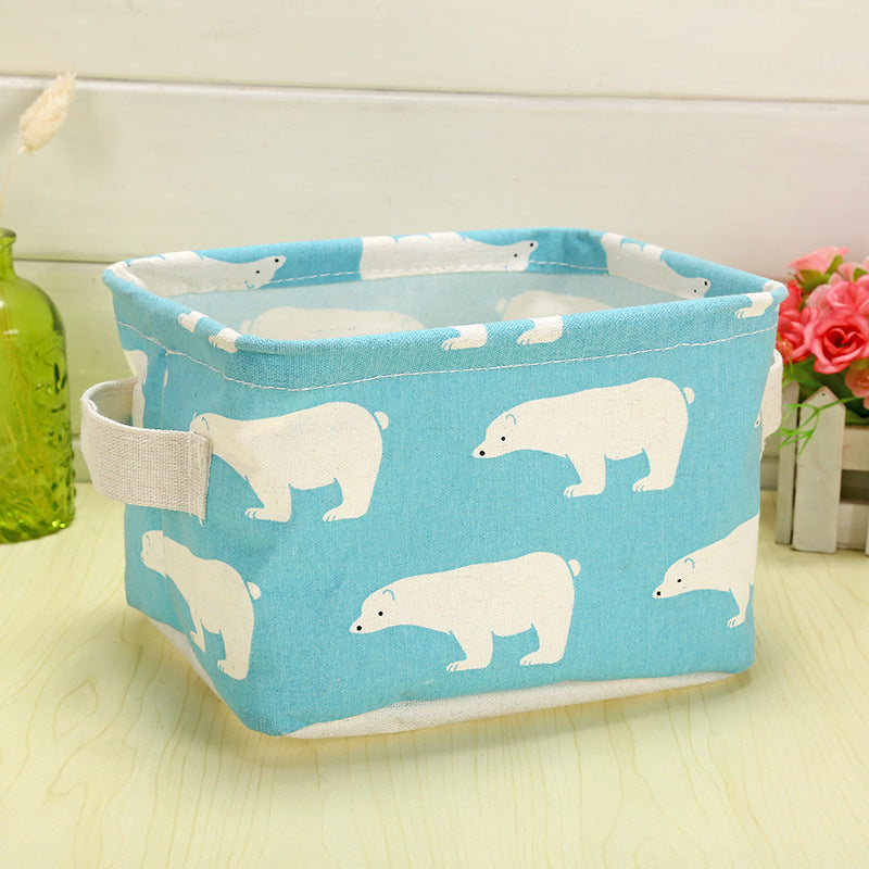 Wholesale Cotton and Linen Foldable Waterproof Portable Storage Box