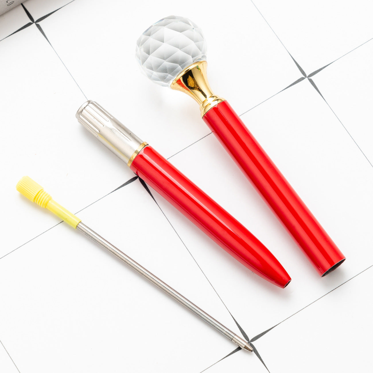 Wholesale Metal Diamond Pen Glass Fashion Water Diamond Pen