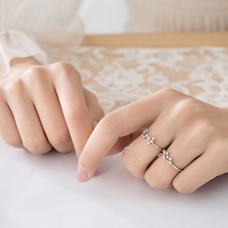 Wholesale of Twelve Constellations Pure Silver Open Ring