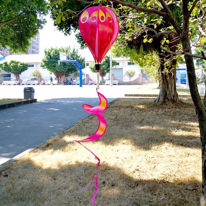 Wholesale Hot Sale Rainbow Hot Air Balloon National Flag Outdoor Decoration Windmill