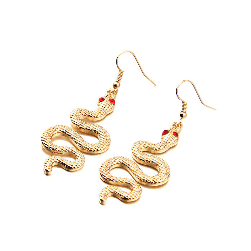 Wholesale New Personality Exaggerated Snake Earrings