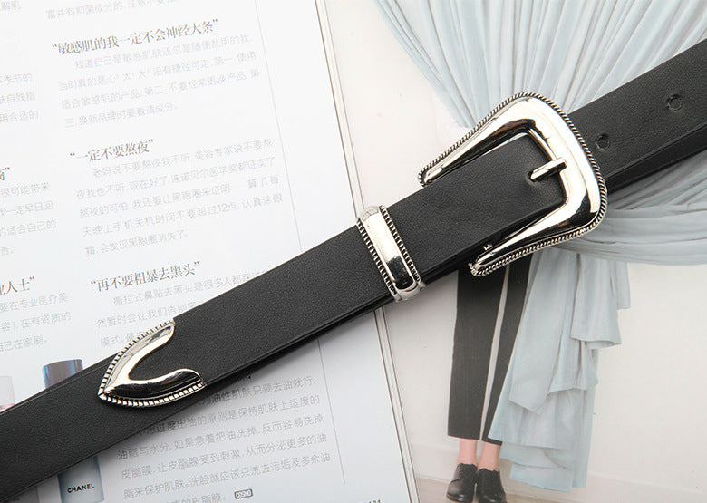 Whoelsale PU Carved Fine Belt