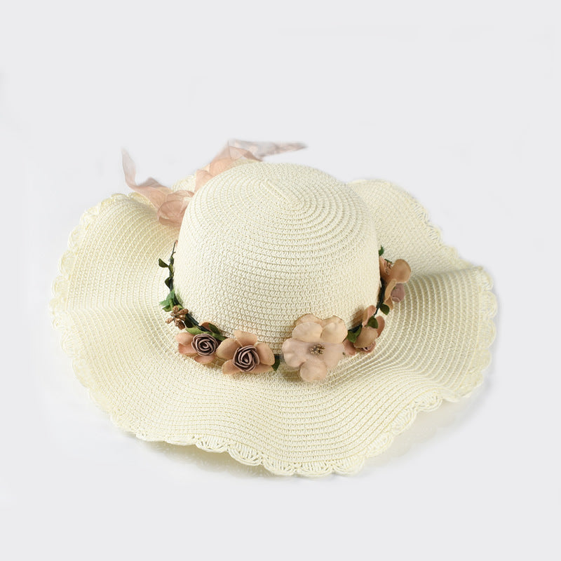 Sombrero de paja de ala grande al por mayor