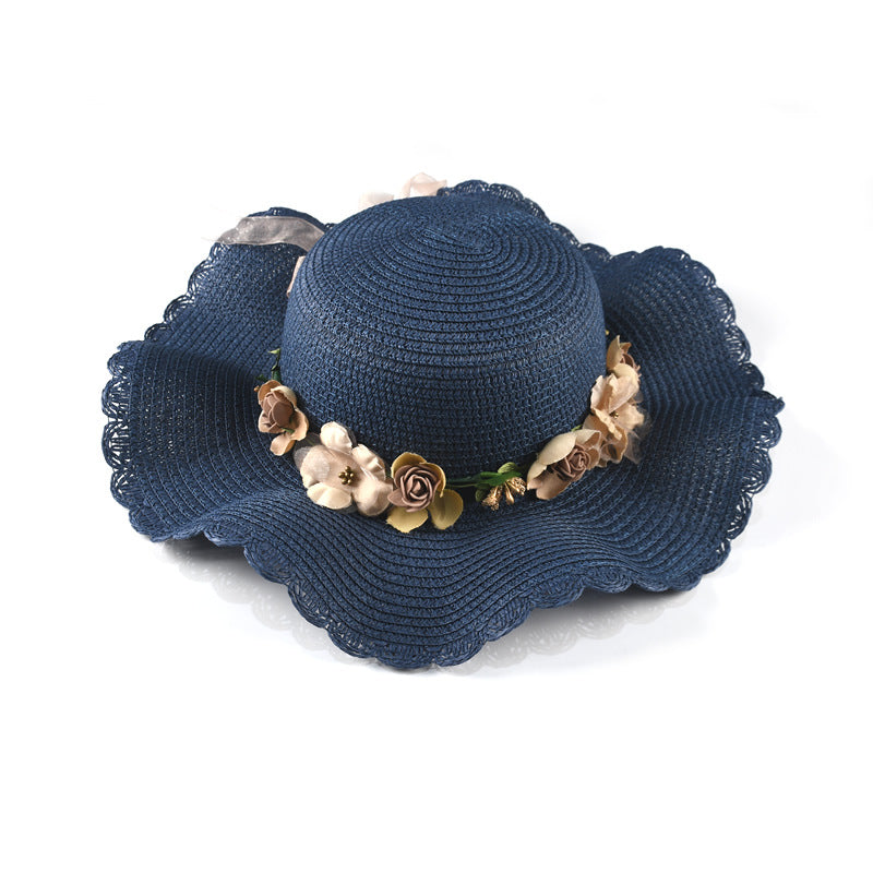 Sombrero de paja de ala grande al por mayor