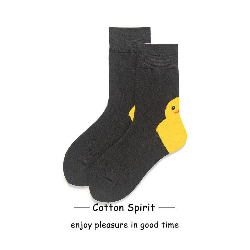 Wholesale Valentine's Day Autumn and Winter Cotton Socks College Style Striped Mid-calf Socks