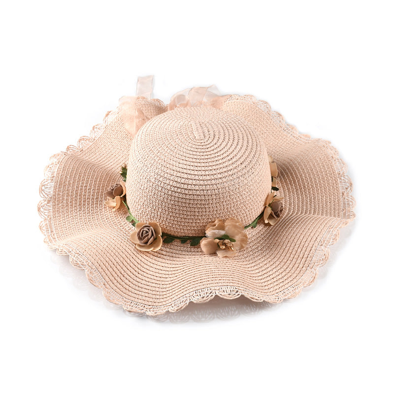 Sombrero de paja de ala grande al por mayor