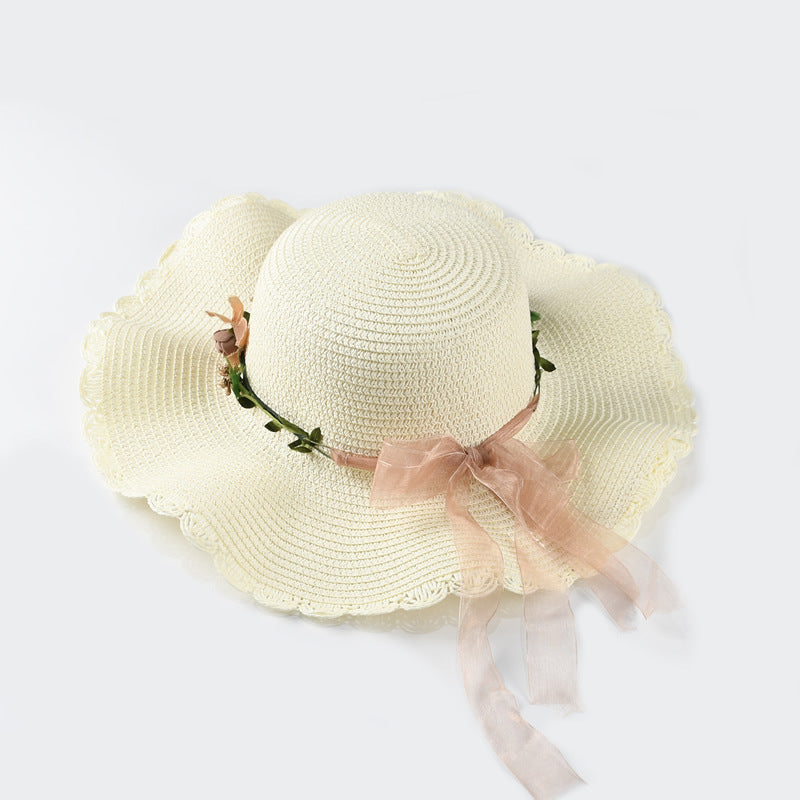 Sombrero de paja de ala grande al por mayor