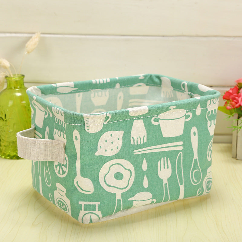 Wholesale Cotton and Linen Foldable Waterproof Portable Storage Box