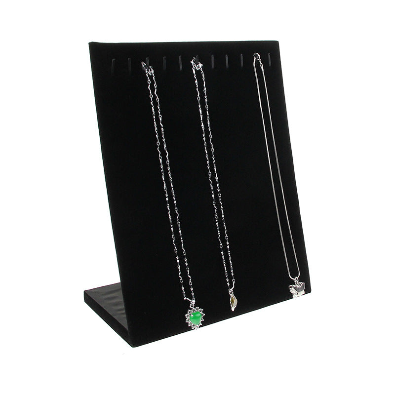 Venta al por mayor Soporte de exhibición de joyería de terciopelo de cartón