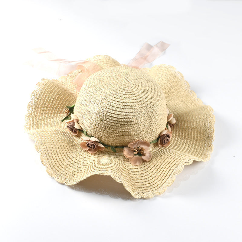 Sombrero de paja de ala grande al por mayor