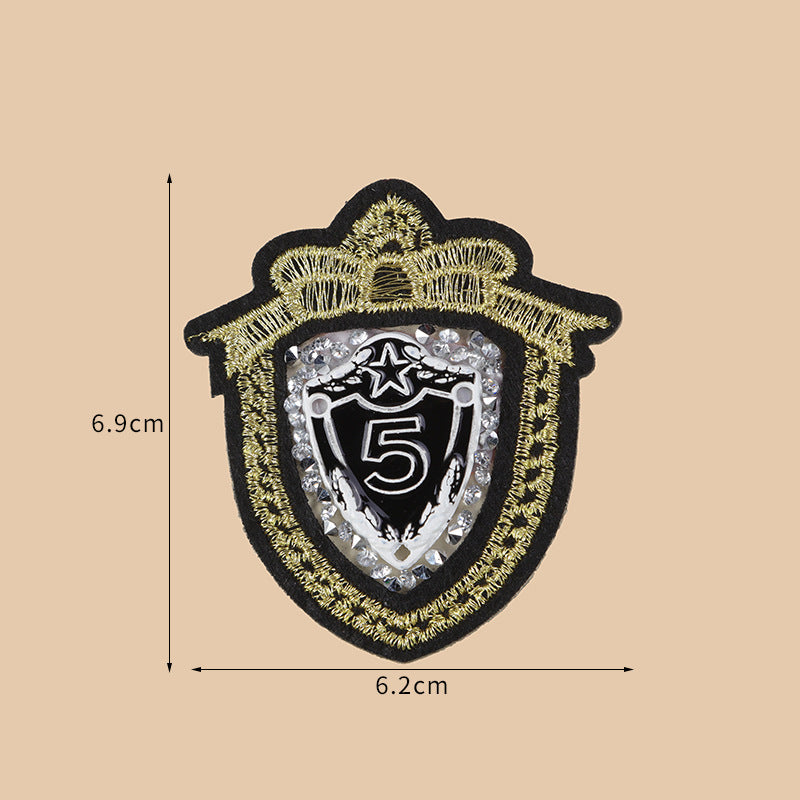 Wholesale 10pcs Embroidery diverse cartoon diamond inlaid DIY Patches