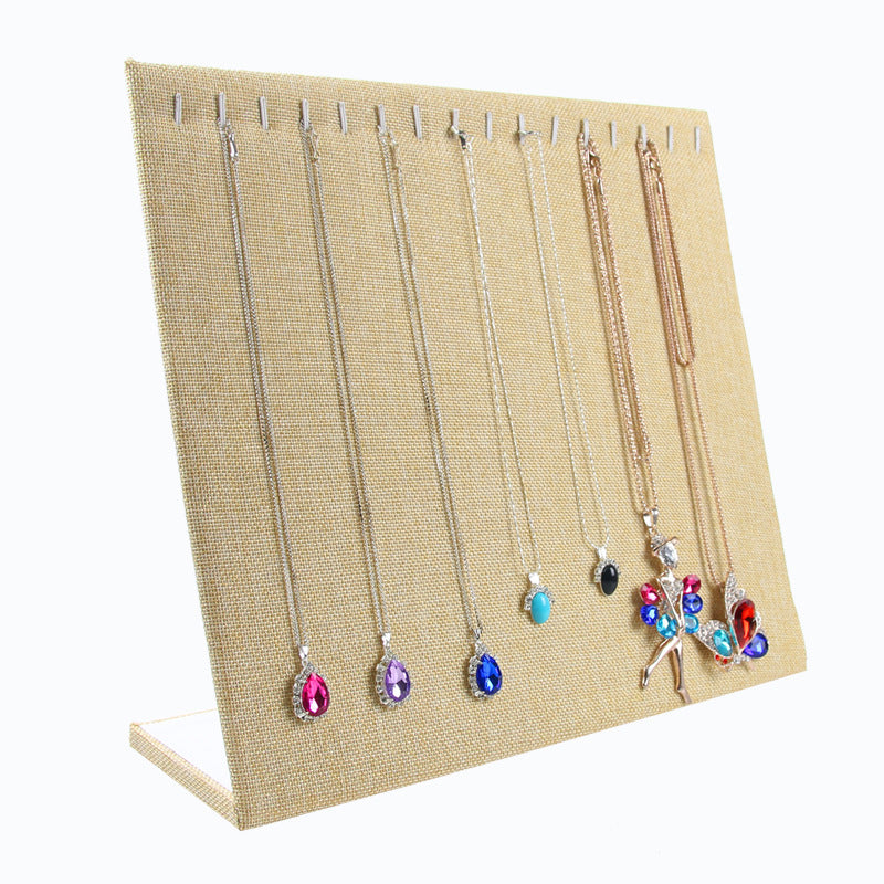 Venta al por mayor Soporte de exhibición de joyería de terciopelo de cartón