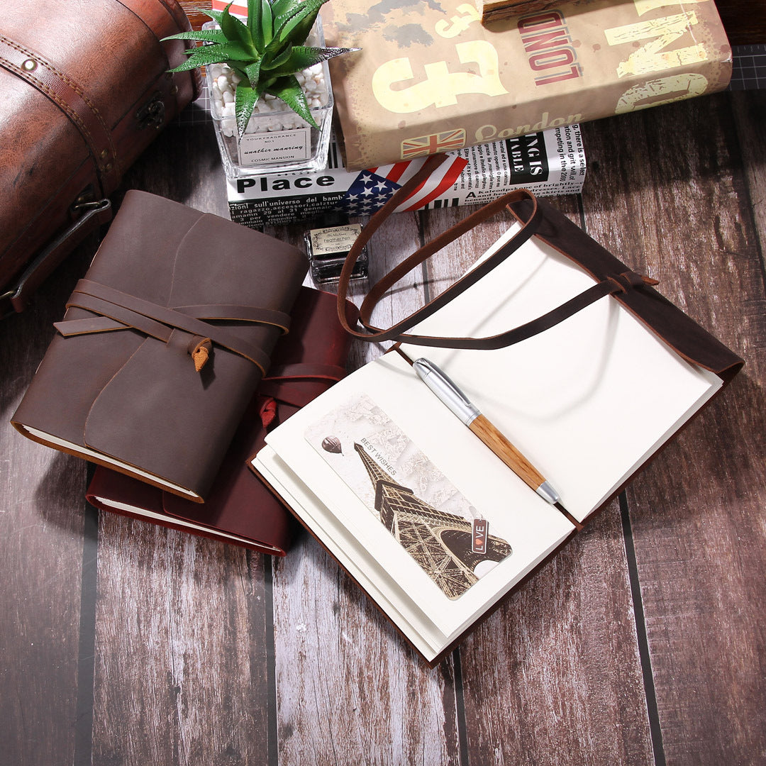 Wholesale Sewing Genuine Leather Notebook