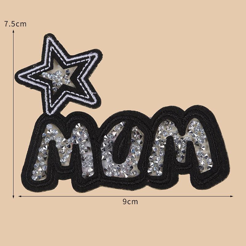 Wholesale 10pcs Embroidery diverse cartoon diamond inlaid DIY Patches