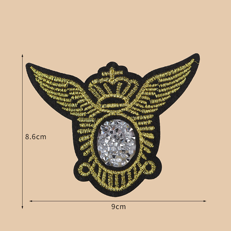 Wholesale 10pcs Embroidery diverse cartoon diamond inlaid DIY Patches