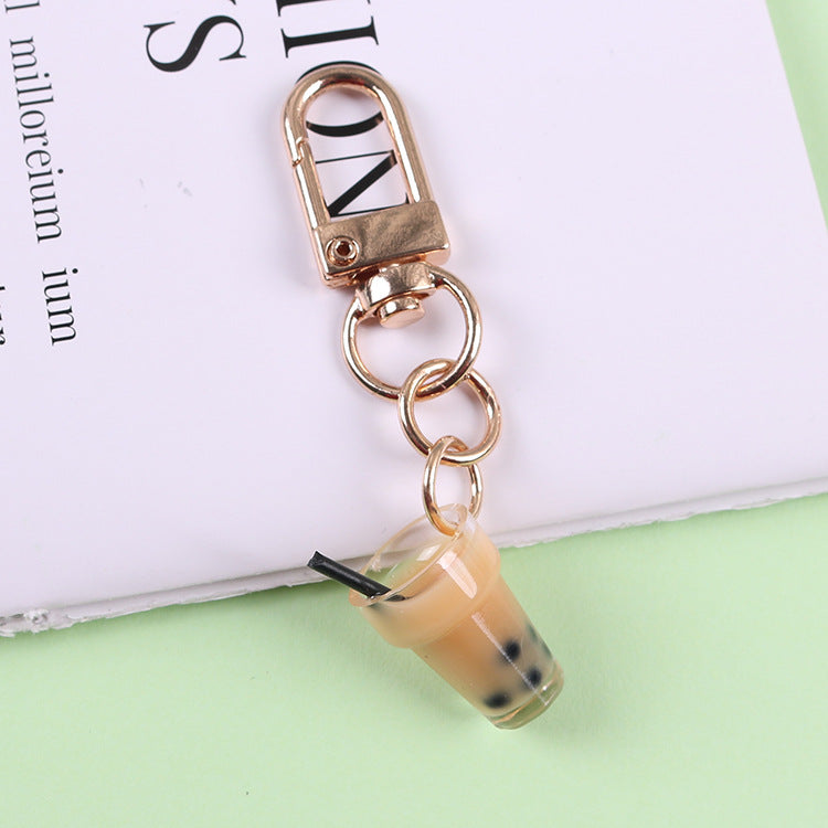 Wholesale Acrylic Bubble Tea Cup Keychain