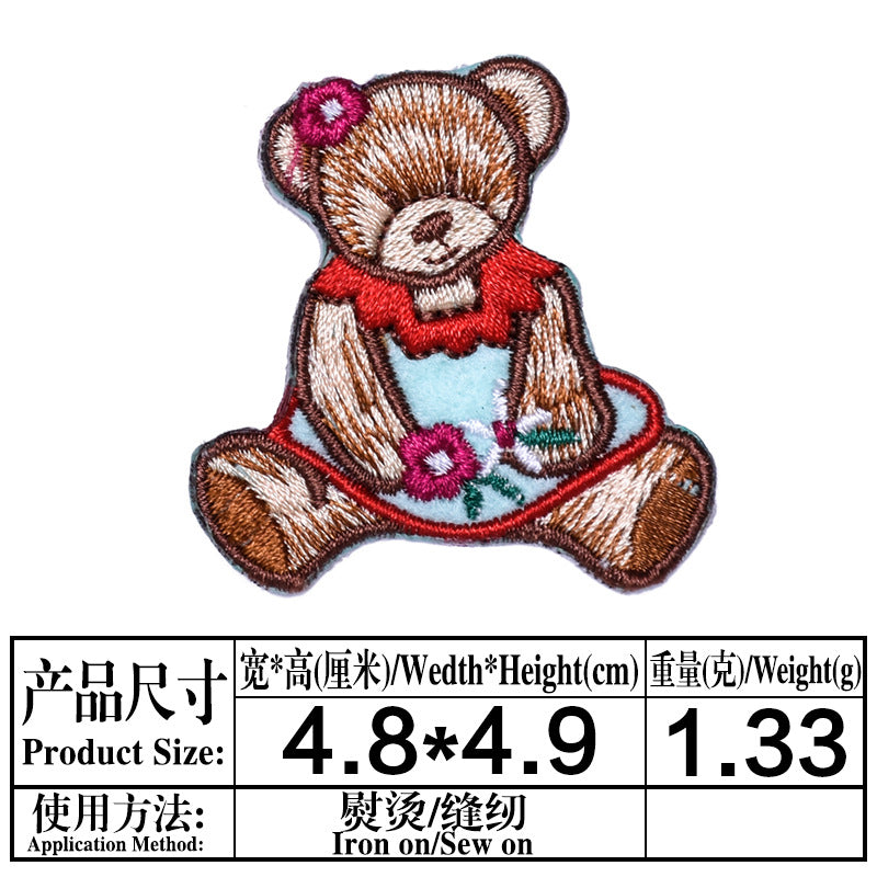 Wholesale Cloth Handmade Cartoon Animal Patch For Clothing Decorative Applique Everyday Use