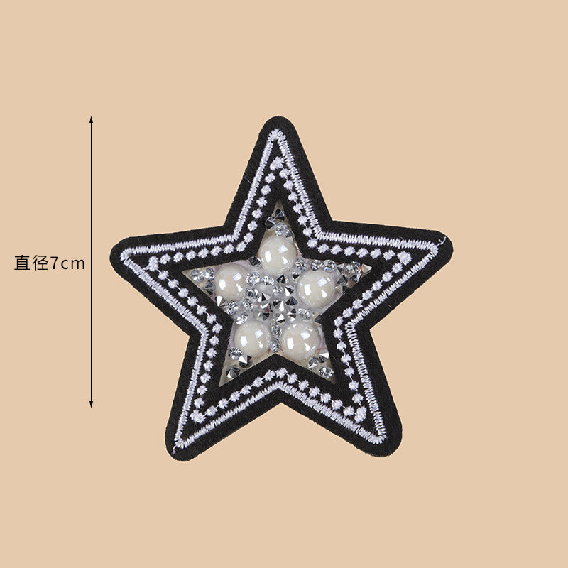 Wholesale 10pcs Embroidery diverse cartoon diamond inlaid DIY Patches