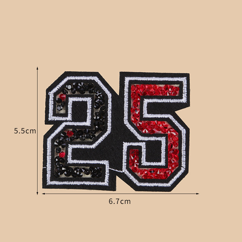 Wholesale 10pcs Embroidery diverse cartoon diamond inlaid DIY Patches