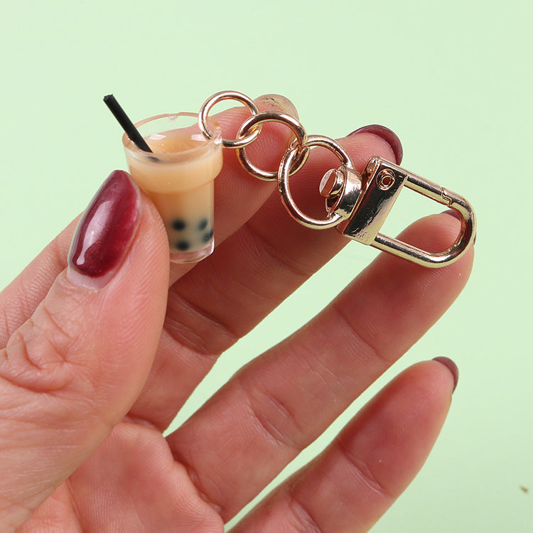 Wholesale Acrylic Bubble Tea Cup Keychain
