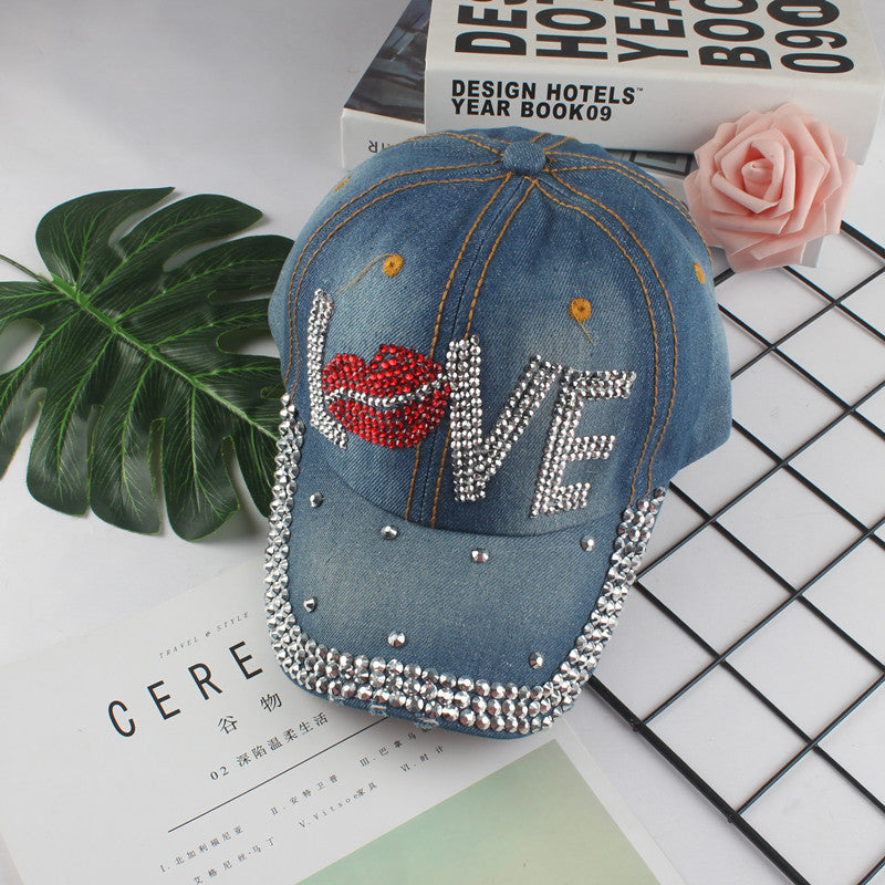 Wholesale Leisure Diamond Inlaid Cotton Baseball Caps