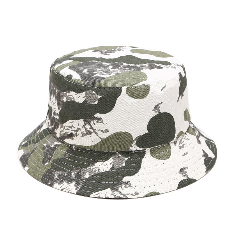 Wholesale  best selling camouflage double-sided basin hat spring and summer travel sun protection sun hat men's and women's fisherman hat