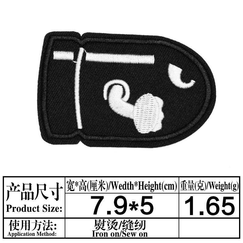 Wholesale British Embroidered Cloth Patches Alphabet Number Badges For Clothing Shoes Hats Bags Fashion Accessory DIY Craft Supply Boutique Resale