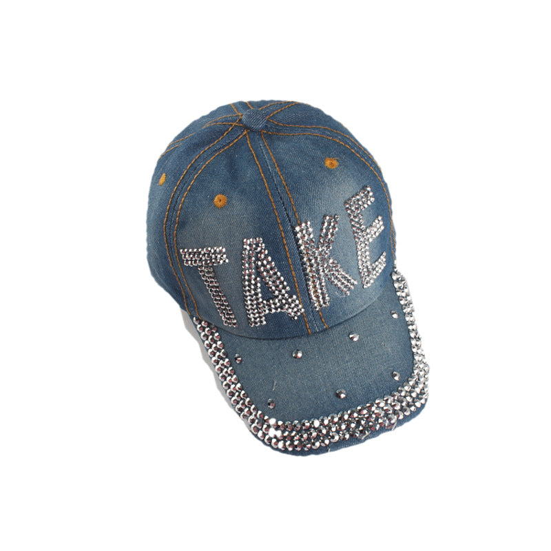 Wholesale Leisure Diamond Inlaid Cotton Baseball Caps