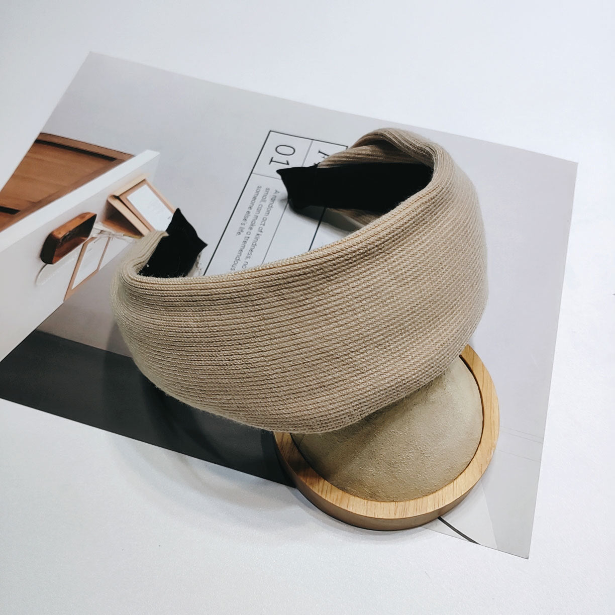 Wholesale Simple Retro Fabric Wide Edge Hair Bands