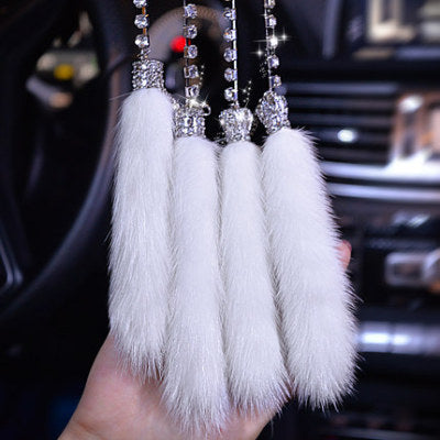 Wholesale Diamond-encrusted Mink Car Accessories