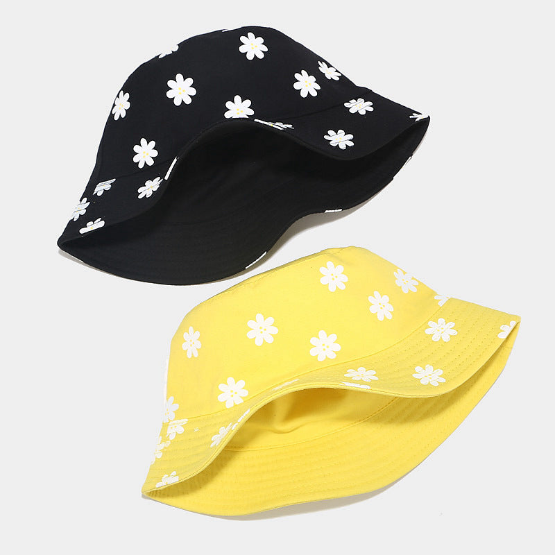 Printed fisherman's outdoor reversible sun hat