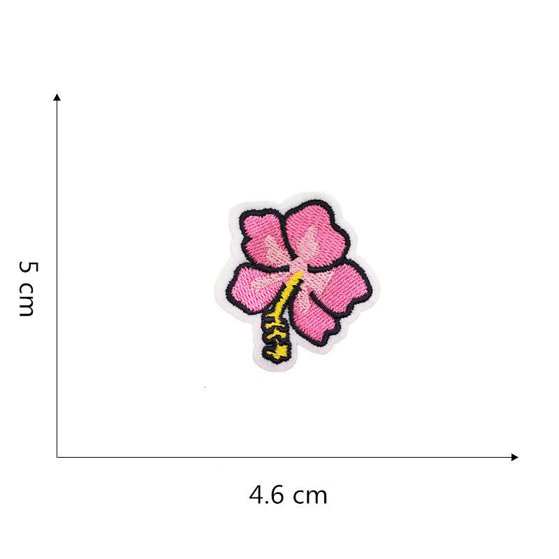 Wholesale Stylish Embroidered Patches Cactus Feather Designs 20 Piece Set For Clothing Repair DIY Accessory Resale