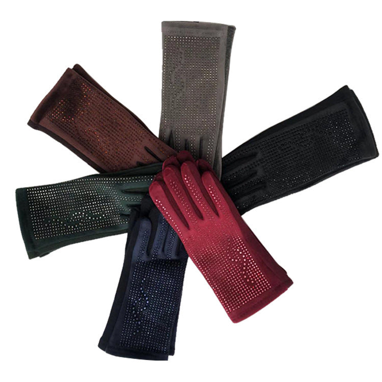 Wholesale Autumn and Winter Fashion Women's Warm Mink Velvet Glove