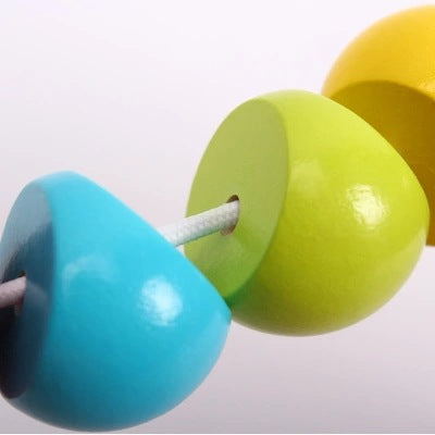 Wholesale Children's Puzzle Toys with Simulated Wooden Twisted Caterpillars