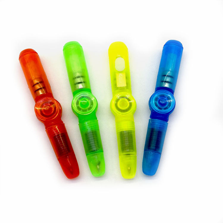 Wholesale of Fingertip Gyroscopes, Plastic LED Luminous and Colorful Rotating Pressure Reducing Pen Toys