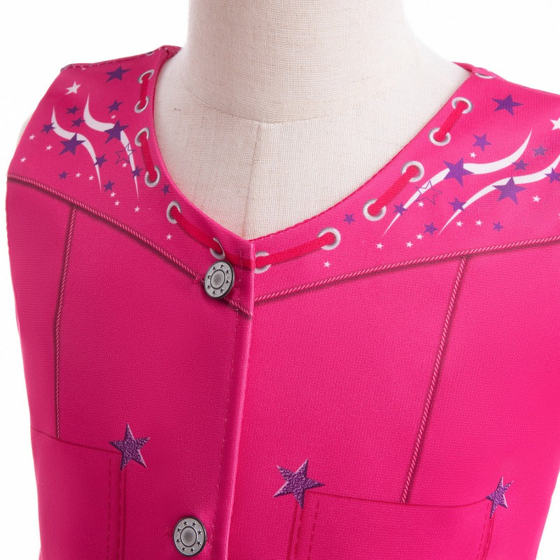 Wholesale Sleeveless Party Dress Printed Performance Baby Clothes