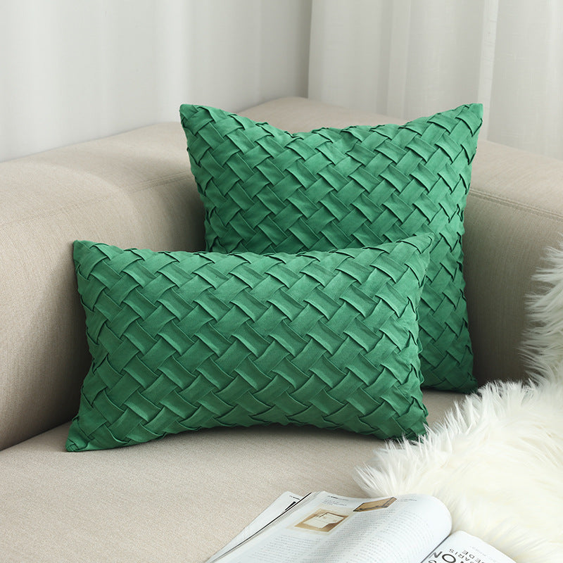 Wholesale Suede Woven Cushion Cover Throw Pillow Cover