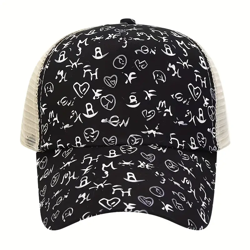 Wholesale Fashion Cross Ponytail Polyester Baseball Cap