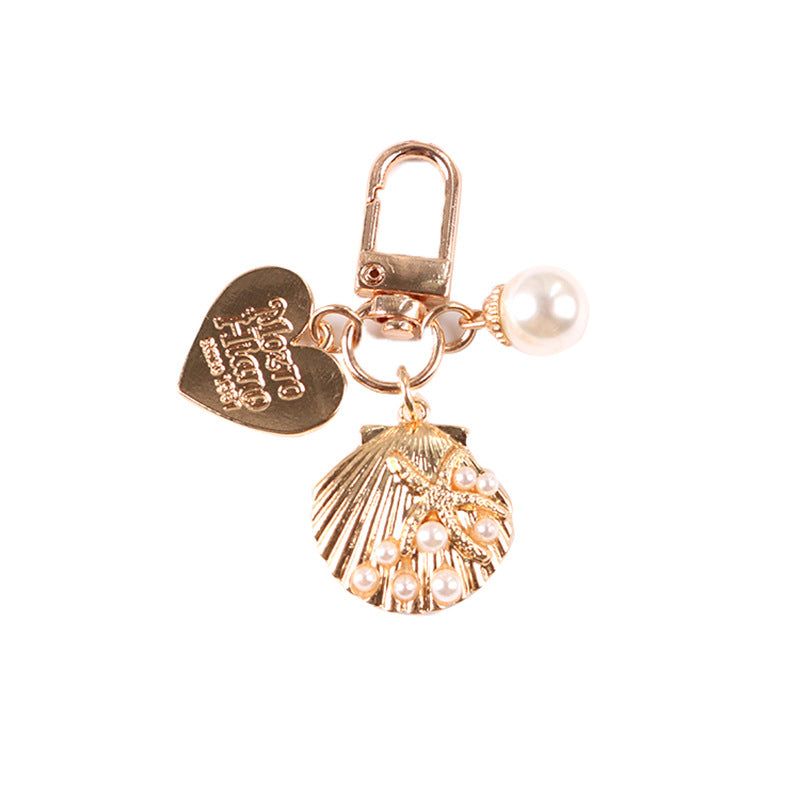 Wholesale Metal Heart Shell Keychain