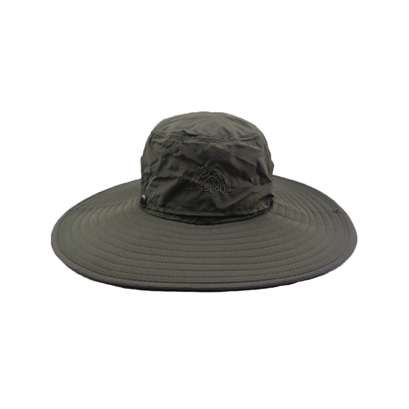 Protección de verano de nylon al por mayor Big Brim Bucket sombrero